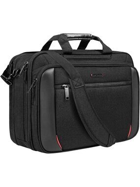 Men's 17.3 Inch Bag Expandable Messenger Bag Water Repellent Adjustable Strap